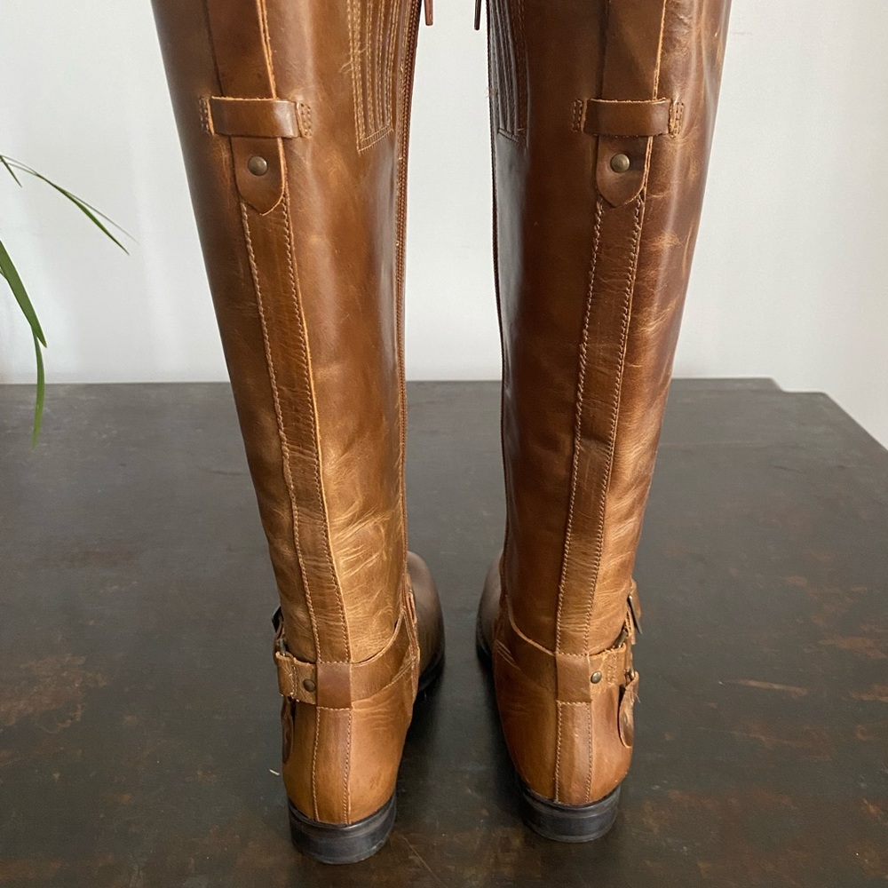 Tall Brown Riding Boot - Picture 2 of 6